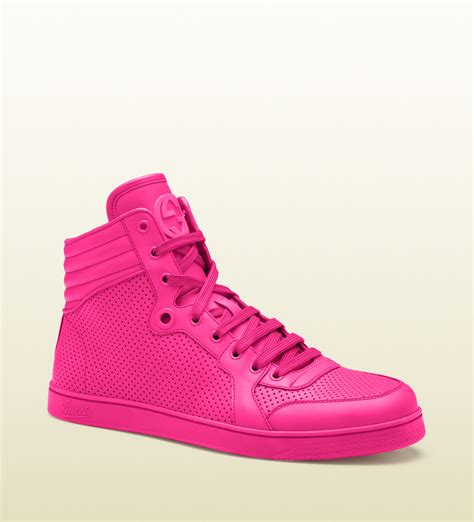 gucci pink high tops|Gucci high top sneakers men's.